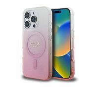 Funda Guess IML Glitter Gradient Rosa para Magsafe - iPhone 16 Pro