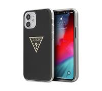Funda Guess iPhone 12 Mini, Negro - Triángulo metalizado