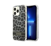 Funda Guess Leopard Electro Stripe Gris - iPhone 13 Pro