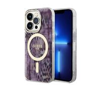 Funda Guess Leopard MagSafe Rosa - iPhone 14 Pro Max