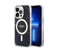 Funda Guess Marble Negra para Magsafe - iPhone 14 Pro Max