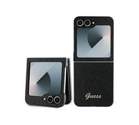 Carcasa para móvil - GUESS GUHCZF6HGGSHK, Compatible con Samsung Galaxy Z Flip 6, Negro