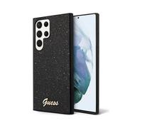Funda Guess PC/TPU Glitter Flakes Logo Metal Negro - Galaxy S24 Ultra
