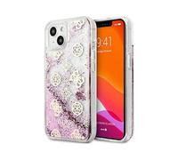 Funda Guess Peony Liquid Glitter Rosa - iPhone 13 mini