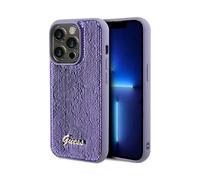 Funda Guess Sequin Script Metal Purple - iPhone 13 Pro Max