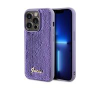 Funda Guess Sequin Script Metal Purple - iPhone 15 Pro Max