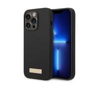 Funda Guess Silicone Plaque MagSafe Negra - iPhone 14 Pro