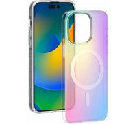 Funda híbrida compatible con con reflejos holográficos para iPhone 15 Pro