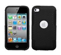 Funda híbrida de malla para iPod Touch de 4.ª generación - Negro/Negro
