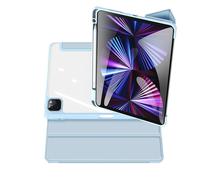 Funda híbrida delgada para iPad Air de 10,9 pulgadas, cubierta trasera transparente con parachoques de TPU flexible, a prueba de golpes,