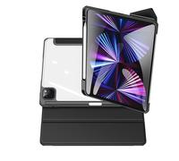 Funda híbrida delgada para iPad Air de 10,9 pulgadas, cubierta trasera transparente con parachoques de TPU flexible, a prueba de golpes,