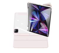 Funda híbrida para iPad Air de 10,9 pulgadas, carcasa trasera transparente, cubierta a prueba de golpes con función de encendido/apagado