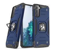 Funda híbrida Ring Armor con soporte magnético para Samsung Galaxy S22+ - Azul