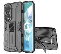 Funda Honor 90 5G, Carcasa Anti-Caída Militar Armor Hard PC y Silicona TPU con Soporte Invisible Compatible con Soporte Magnético para Coche, Antigolpes Case para Honor 90 5G, Negro