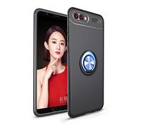 Funda Huawei Honor View 10, CHcase 360 Grados Giratorio Ring Grip [Soporte Kickstand] Cover Carcasa Protectora de TPU con Soporte Magnetic Car Mount Function para Huawei Honor View 10 -Negro + Azul