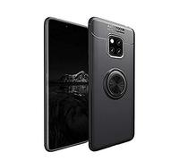 Funda Huawei Mate 20 Pro, CHcase 360 Grados Giratorio Ring Grip [Soporte Kickstand] Soft Case Cover Carcasa Protectora de TPU con Soporte Magnetic Car Mount Function para Huawei Mate 20 Pro -Negro