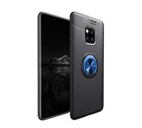 Funda Huawei Mate 20 Pro, CHcase 360 Grados Giratorio Ring Grip [Soporte Kickstand] Soft Case Cover Carcasa Protectora de TPU con Soporte Magnetic Car Mount para Huawei Mate 20 Pro -Negro + Azul