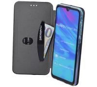 Funda Huawei P Smart 2019 Tipo Libro Carcasa Protectora Bumper Cartera En Negro