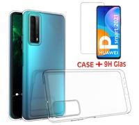 Funda Huawei P Smart 2021 Silicona Case Cover + Cristal Templado 9H