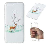 Funda Huawei P Smart/Enjoy 7S, MHHQ Slim Luxury Carcasa Navidad Silicona Suave Cubierta Gel Case Ultra Delgado TPU Goma Flexible Cover para Huawei P Smart/Enjoy 7S -3