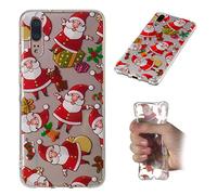 Funda Huawei P20, MHHQ Slim Luxury Carcasa Navidad Silicona Suave Cubierta Gel Case Ultra Delgado TPU Goma Flexible Cover para Huawei P20-1