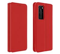 Funda Huawei P40 Pro libro billetera F. Soporte - Rojo