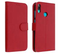 Funda Huawei Y7 2019 Cartera Vintage con F. Soporte - Rojo