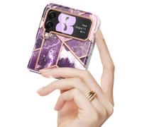 Funda i-Blason Cosmo Series para Samsung Galaxy Z Flip 3 5G (2021), funda protectora delgada y elegante sin protector de pantalla incorporado (Ameth)