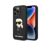 Funda Ikonik MagSafe de silicona Karl Lagerfeld, negra - iPhone 14 Pro Max