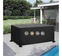 Funda impermeable 600D para muebles de exterior, 300 x 190 x 50 cm, resistente a los rayos UV, funda de mesa y sofá, lona Oxford resistente para protección de jardín y patio