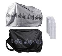 Funda Impermeable Antipolvo para Moto Pequeña,Funda Protectora para Bicicleta,Funda para Bicicleta Exterior,2PC Cubierta Protector Impermeable para Bicicleta Mountain Bike Moto Coche Eléctrico