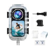 Funda impermeable de 60 m para cámara Insta360 X6, carcasa de buceo subacuática, funda protectora impermeable con adaptador de 1/4 pulgadas para trípode