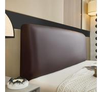 Funda Impermeable De Cuero Sintético para Cabecero De Cama: Elegante Protector Antipolvo para Camas Queen, King Y Full. Funda Elegante para Renovar La Decoración De Tu Brown King:200cm(78.74inch)