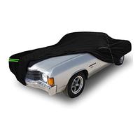 Funda Impermeable de Repuesto para Chevrolet El Camino 1968-1972 300D para Todo Tipo de Clima, Fundas de Coche clásicas con Cremallera para Puerta, Tiras Reflectantes para Nieve, Lluvia, Polvo