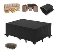 Funda Impermeable Exterior Sillas 200x130x95cm Muebles De Jardín Al Aire Libre,Fundas Para Juegos De Muebles,Conjunto Terraza Exterior para Juego de Muebles de Jardín Funda Exterior Impermeable Sofa