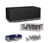 Funda Impermeable Exterior Sillas,Muebles De Jardín Al Aire Libre 170x80x90cm/LxWxH Negro Fundas Para Juegos De Muebles Conjunto Terraza Exterior 420d Oxford Para Muebles De Exterior Sillas Mesas