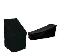 Funda impermeable for exteriores, color negro, 6 tamaños, for muebles de jardín, lluvia, silla, sofá, protección a prueba polvo, tejido poliéster, práctica(64x64x120x70cm)
