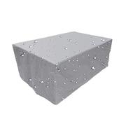 Funda impermeable for silla de varios tamaños, a prueba polvo, for muebles, mesa ratán, cubo, sofá, jardín, patio, protectora(Silver,315x160x74CM)