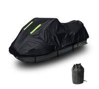 Funda Impermeable Moto acuática Compatible con Yamaha FX Cruiser HO 2024-2026, protección Todo Clima, Funda Duradera Oxford Anti UV Exterior, 3 Hebillas Resistentes Viento(Negro)