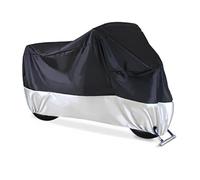 Funda Impermeable Motocicleta Funda Impermeable Moto para Royal Enfield para Bala para Meteor para Classic 350 500 para Interceptor 650(Plata,L para 180cm)