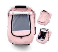 Funda impermeable para asiento de coche para bebé, funda de asiento de coche infantil con 2 rejillas de ventilación transpirables, toldo universal para niñas y niños, funda portabebés para todas las