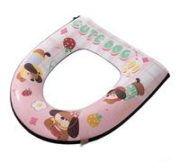 Funda impermeable para asiento de inodoro con cámara dispensadora de aromaterapia y cremallera de longitud completa para compatibilidad (D)