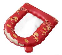 Funda impermeable para asiento de inodoro, suave y cálida para EVA antideslizante, para una fácil limpieza, alfombrilla higiénica para protector de tapa de inodoro estándar, almohadilla de baño de