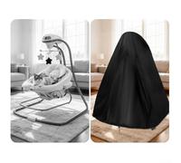 Funda impermeable para balanceo simple para columpio de bebé con construcción de tela Oxford 210D para mejorar la facilidad de uso y limpieza (61 x 69 x 92 cm, negro)