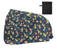 Funda impermeable para bicicleta al aire libre, para ciclomotor, resistente al viento, protección solar para bicicleta de montaña, carretera, dinosaurio, estrellas, planeta, patrón espacial
