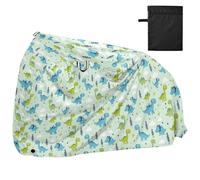 Funda impermeable para bicicleta al aire libre, resistente al viento, protección solar para bicicleta de montaña, carretera, dinosaurio, nubes, hierba, patrón de dibujos animados