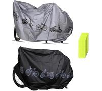 Funda Impermeable para Bicicleta,Cubierta Lluvia para Bicicleta,Funda para Bicicleta Exterior 2PC Cubierta para Bicicleta,con Adhesivo Reflectante,para Bicicletas Motos Montaña Motos Pequeñas