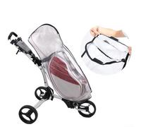 Funda impermeable para bolsa de golf para carritos de empuje, material de PVC que protege contra la lluvia, la suciedad y los daños solares para viajes y partidos de golf
