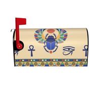 Funda impermeable para buzón, diseño de escarabajo egipcio, para decoración del hogar, jardín, tamaño 21 x 18 pulgadas