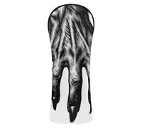 Funda impermeable para cabeza de palo de golf, con etiqueta de número, para maderas y conductores, Fairway, híbrido, monstruos aterradores, arte de mano